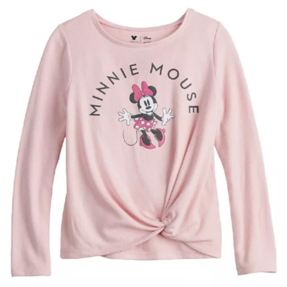 Disney's Minnie Mouse Girls Size 5 Graphic Twist-Front Tee by Jumping Beans